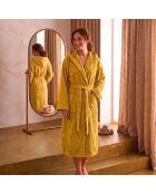 Peignoir à capuche en coton Elisa bronze