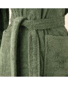Peignoir à capuche en coton Elisa bois