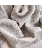 Plaid en laine Artico perle - 170x130 cm