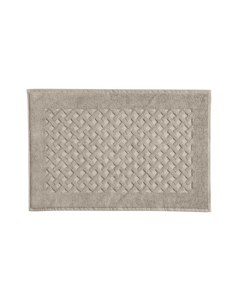 Tappeto da bagno Elisa beige in cotone - 40x60 cm