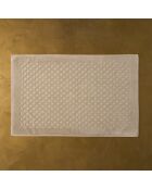 Tappeto da bagno Elisa beige in cotone - 40x60 cm