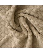 Tappeto da bagno Elisa beige in cotone - 40x60 cm