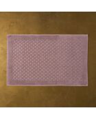 Roze badmat van katoen Elisa - 60x90 cm