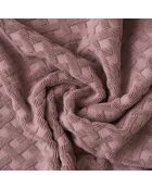 Roze badmat van katoen Elisa - 60x90 cm