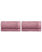 Set de 4 paños Elisa de algodón rosa - 30x30 cm