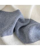 Plaid en coton Cruz denim - 140x180 cm