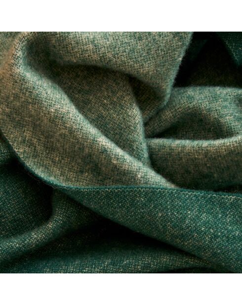 Plaid en laine Double Face sapin - 130x170 cm