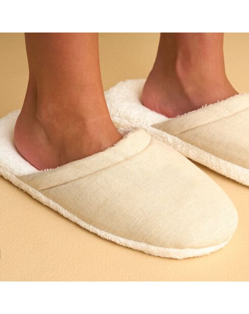 Pantofole Pearl Soft avorio