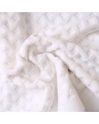 Alfombra de baño Elisa de algodón blanco - 60x90 cm
