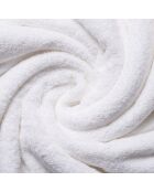 Ensemble de salle de bain en coton Elisa blanc - 8 pièces