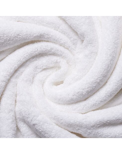 Ensemble de salle de bain en coton Elisa blanc - 8 pièces