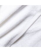 Ensemble de salle de bain en coton Elisa blanc - 8 pièces
