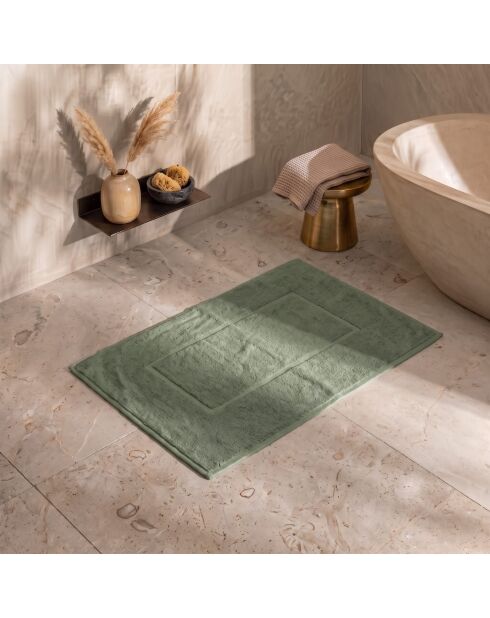 Tappeto da bagno in cotone verde Luxe - 40x60 cm