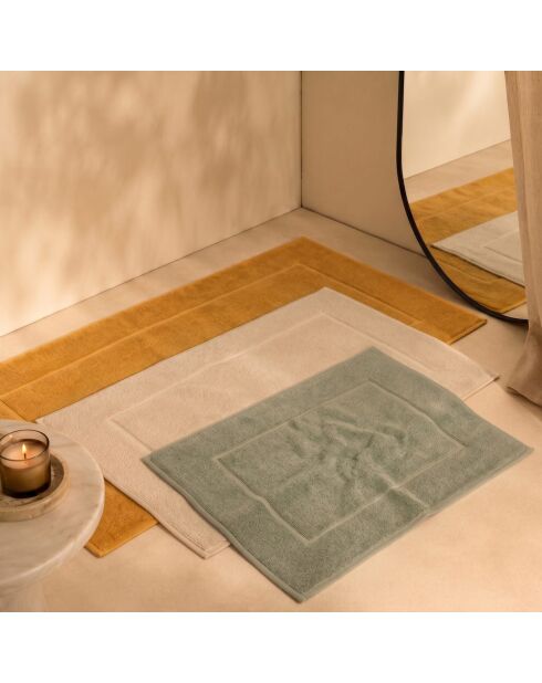 Tappeto da bagno in cotone verde Luxe - 40x60 cm