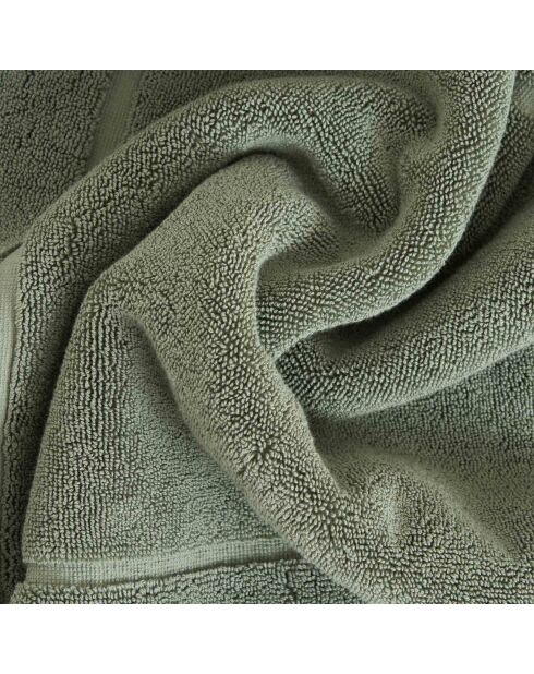 Luxuriöse grüne Baumwoll-Badematte, 40 x 60 cm