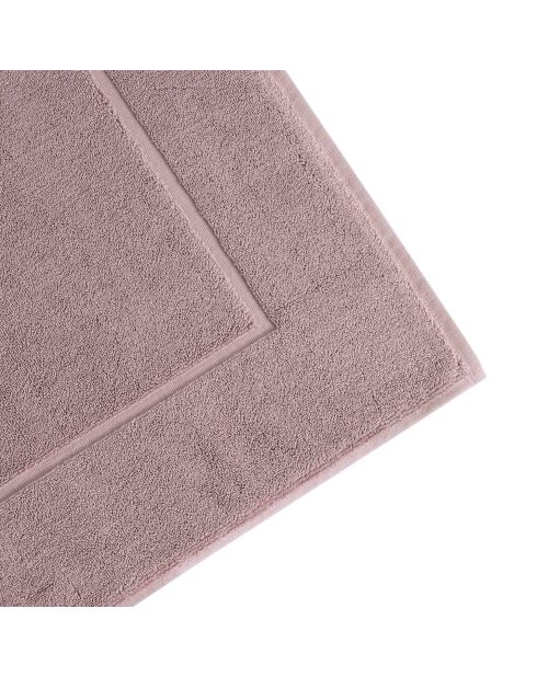 Luxuriöse Badematte aus Baumwolle, 40 x 60 cm, Rosa