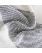 Plaid Cruz in cotone in acciaio inossidabile - 140x180 cm
