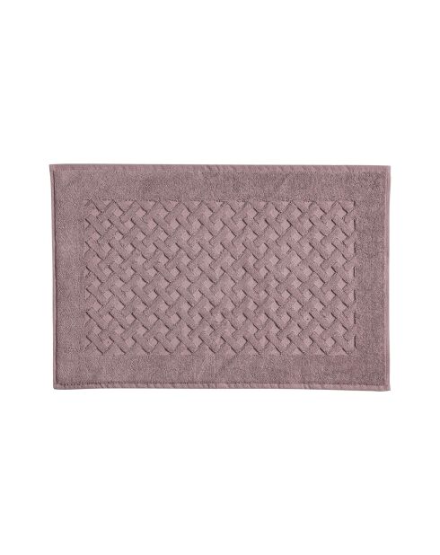 Roze badmat van katoen Elisa - 40x60 cm