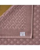 Roze badmat van katoen Elisa - 40x60 cm