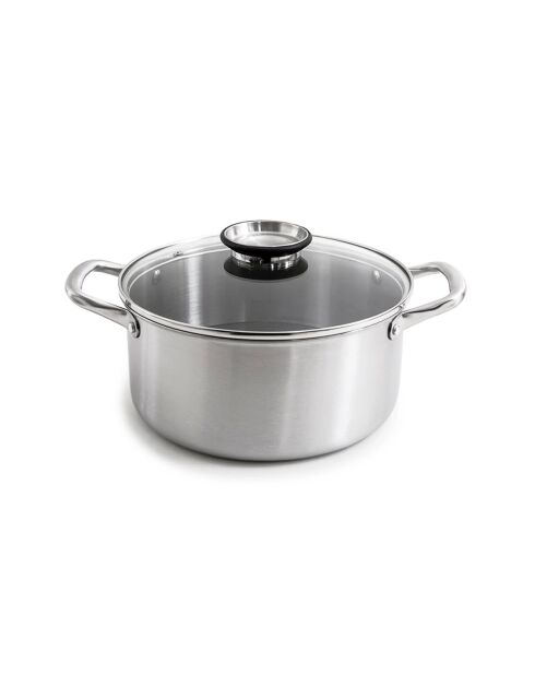 Marmite Blacksteel triplex argenté - 24cm