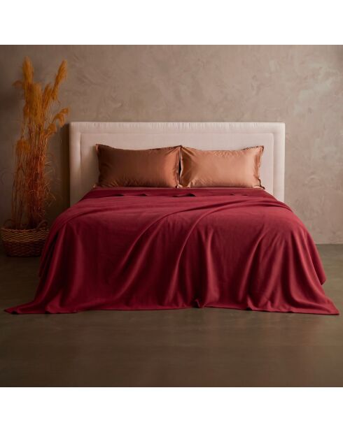 Plaid Bamboo marsala - 130x180 cm
