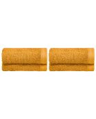 Set de 4 paños de algodón Elisa bronze - 30x30 cm