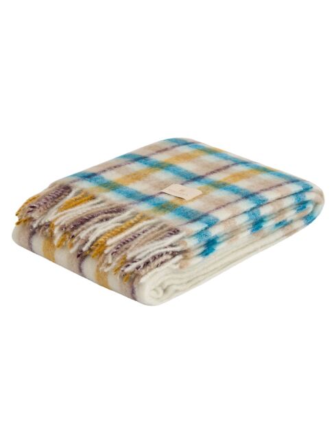 Plaid Cambridge doré/tiffany - 150x200 cm