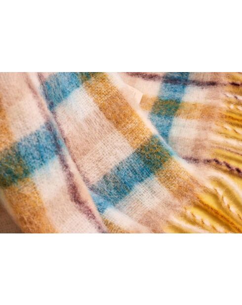 Plaid Cambridge doré/tiffany - 150x200 cm