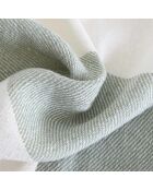 Plaid Cruz in cotone color salvia - 140x180 cm