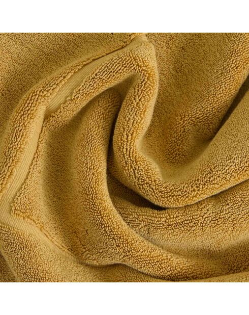 Tapis de bain en coton Luxe jaune - 40x60 cm