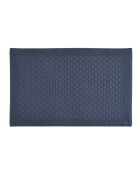 Tappeto da bagno Elisa in cotone blu - 60x90 cm