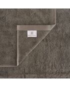 Set de 4 paños Elisa de algodón gris - 30x30 cm