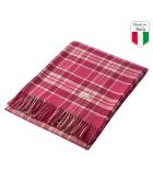 Plaid en coton Melissa rouge - 150x200 cm