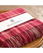 Plaid en coton Melissa rouge - 150x200 cm