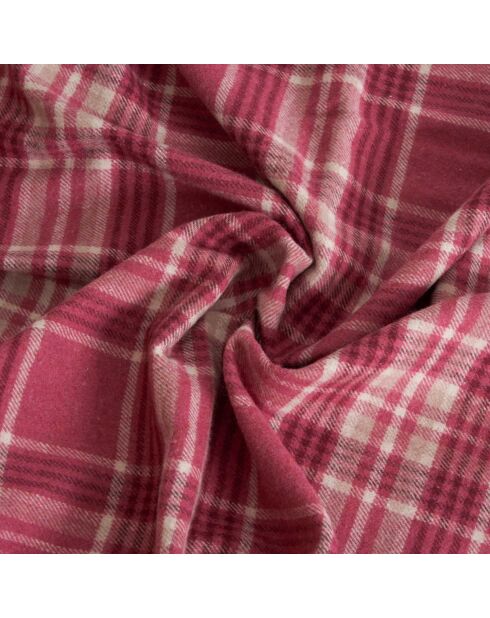 Plaid en coton Melissa rouge - 150x200 cm