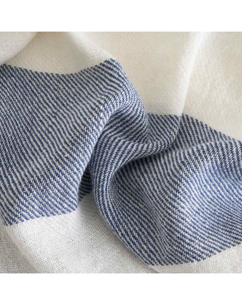 Plaid en coton Alicante denim - 140x180 cm