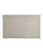 Alfombra de baño Elisa de algodón beige - 60x90 cm