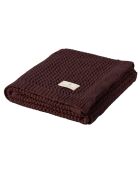Wells marsala wollen plaid - 170x130 cm