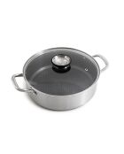 Sautoir Blacksteel triplex argenté - 32cm