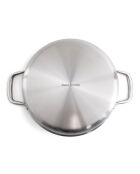 Sautoir Blacksteel triplex argenté - 32cm
