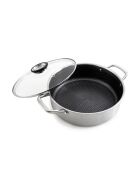 Sautoir Blacksteel triplex argenté - 32cm