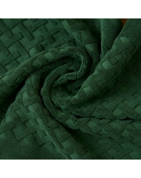 Alfombra de baño Elisa de algodón verde - 40x60 cm