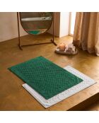 Alfombra de baño Elisa de algodón verde - 40x60 cm