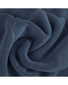 Luxuriöse blaue Baumwoll-Badematte, 40 x 60 cm