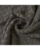 Tappeto da bagno Elisa in cotone grigio - 60x90 cm