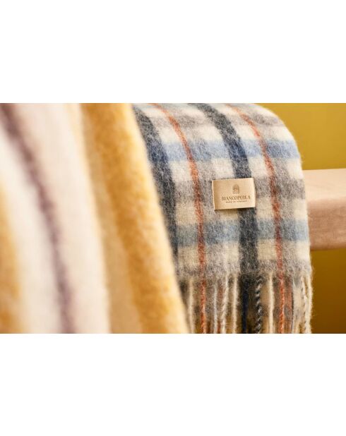 Plaid Cambridge denim/crock - 150x200 cm