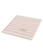 Plaid en coton Cruz rose d'argent - 140x180 cm