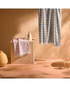 Plaid en coton Cruz rose d'argent - 140x180 cm