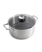 Marmite Blacksteel triplex argenté - 28cm