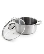Marmite Blacksteel triplex argenté - 28cm